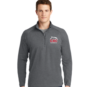 Sport-Wick Stretch 1/2-Zip Pullover / Charcoal Grey Heather / Cape Henry Collegiate Baseball