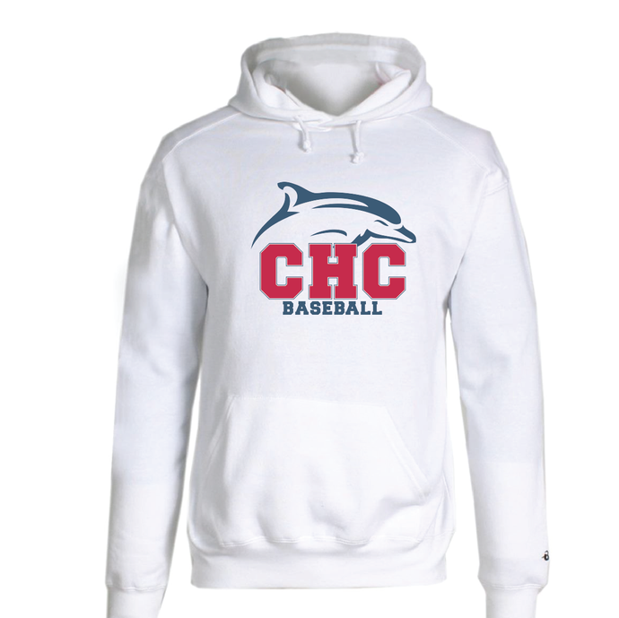 Core Fleece Pullover Hooded Sweatshirt / White  / Cape Henry Collegiate Baseball