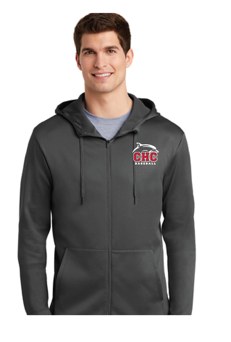 Nike Therma-FIT Full-Zip Fleece Hoodie / Anthracite / Cape Henry Collegiate Baseball