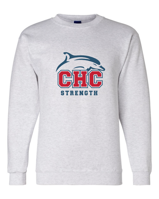 Fleece Crewneck Sweatshirt / Ash / Cape Henry Strength & Conditioning