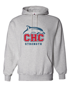 Essential Fleece Pullover Hooded Sweatshirt / Athletic Heather / Cape Henry Strength & Conditioning