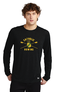 Performance Long Sleeve Crew Tee / Black / Catholic High School Rowing Team