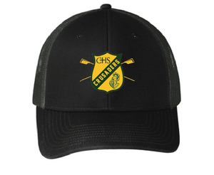 Low-Profile Snapback Trucker Cap / Black / Catholic High School Rowing Team