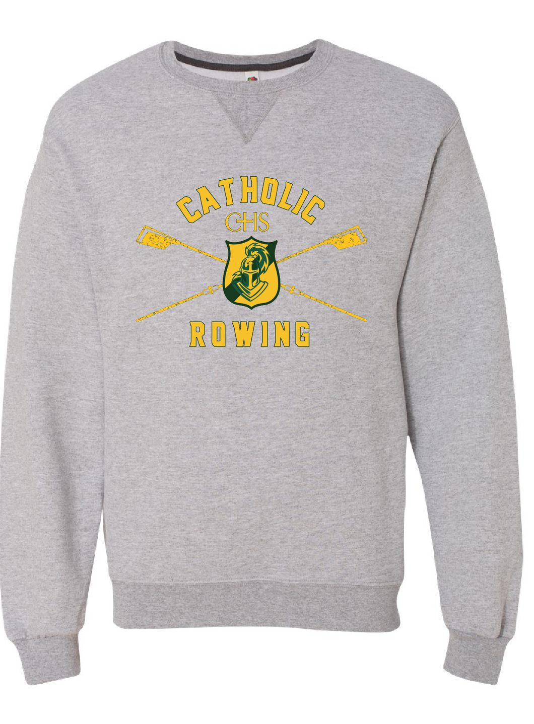 Sofspun Crewneck Sweatshirt / Athletic Heather / Catholic High School Rowing Team