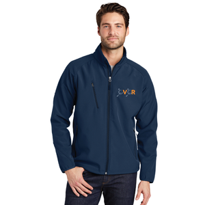 Textured Soft Shell Jacket / Dress Blue/Navy / Coastal Virginia Rowing