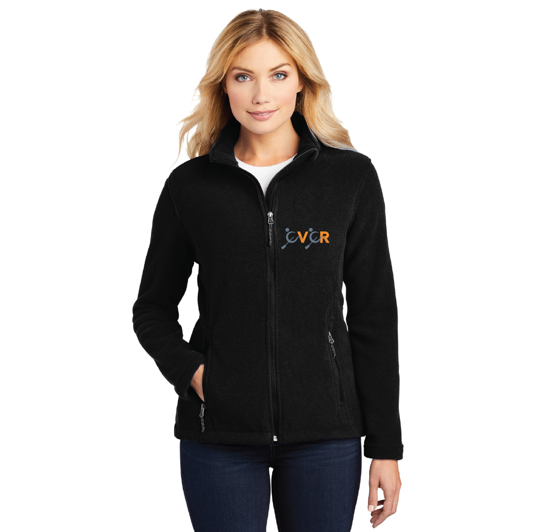 Ladies Value Fleece Jacket / Black / Coastal Virginia Rowing