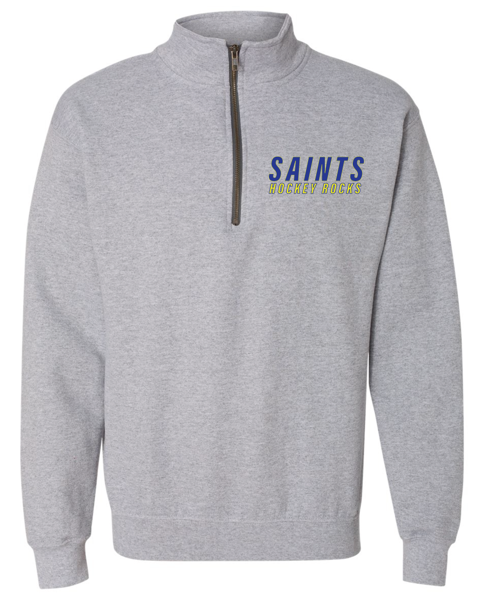 Heavy Blend Vintage Quarter-Zip Sweatshirt / Sport Gray / Saints-[product_collection]
