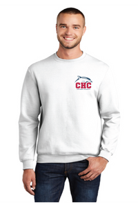 Core Fleece Crewneck Sweatshirt (Youth & Adult) / White / Cape Henry Collegiate