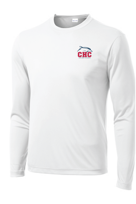 Long Sleeve Performance Tee (Youth & Adult) / White / Cape Henry Collegiate