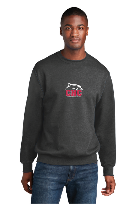 Core Fleece Crewneck Sweatshirt (Youth & Adult) / Dark Heather Grey / Cape Henry Collegiate
