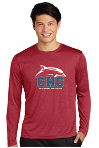 Long Sleeve Performance Tee (Youth & Adult) / Red / Cape Henry Collegiate