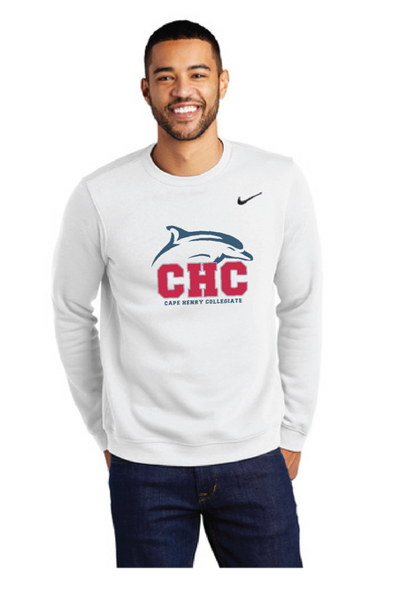 Club Fleece Crew / White / Cape Henry Collegiate