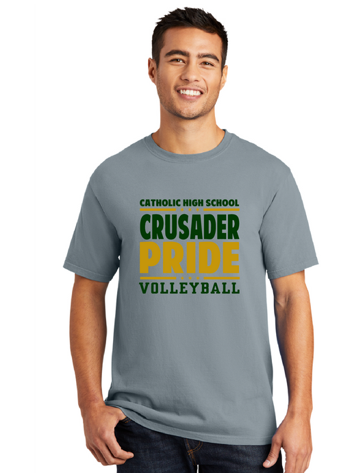 Garment-Dyed Tee / Dove Grey / Catholic High School Volleyball