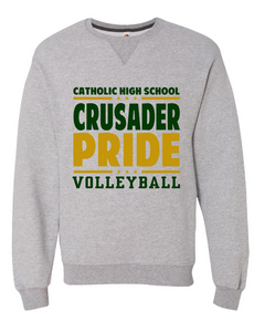 Sofspun Crewneck Sweatshirt / Grey / Catholic High School Volleyball