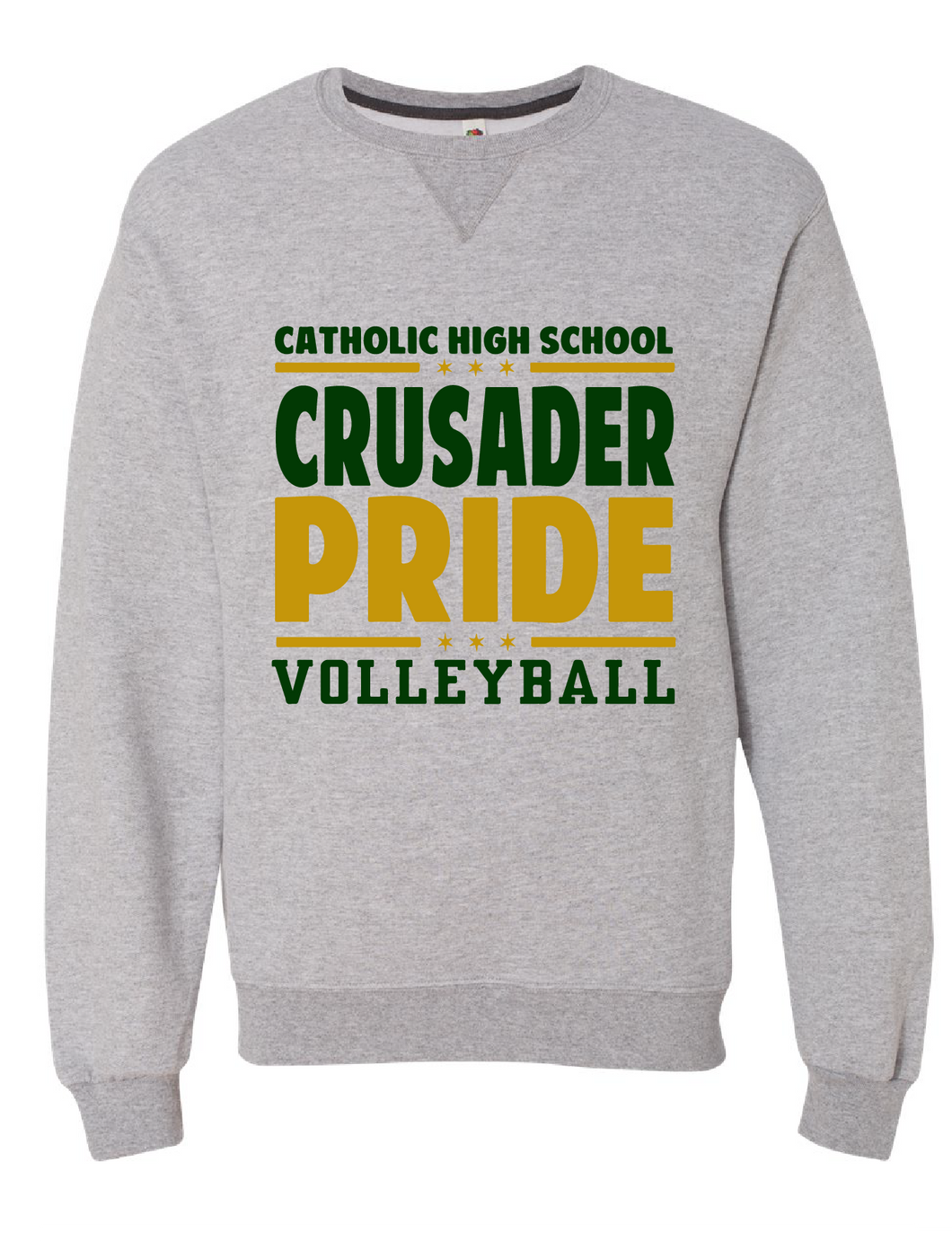 Sofspun Crewneck Sweatshirt / Grey / Catholic High School Volleyball