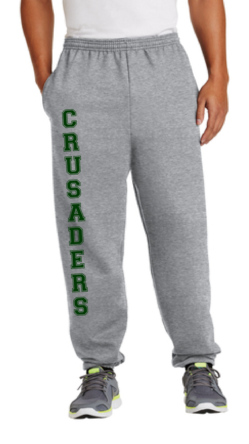 Essential Fleece Sweatpant with Pockets / Athletic Heather / Catholic High School Volleyball
