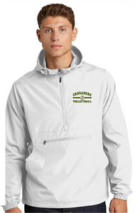 Packable Anorak / White / Catholic High School Volleyball
