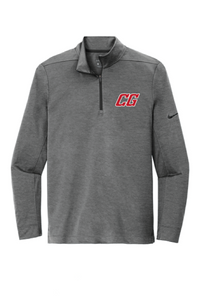 1/2-Zip Cover-Up / Black Heather / Center Grove Soccer