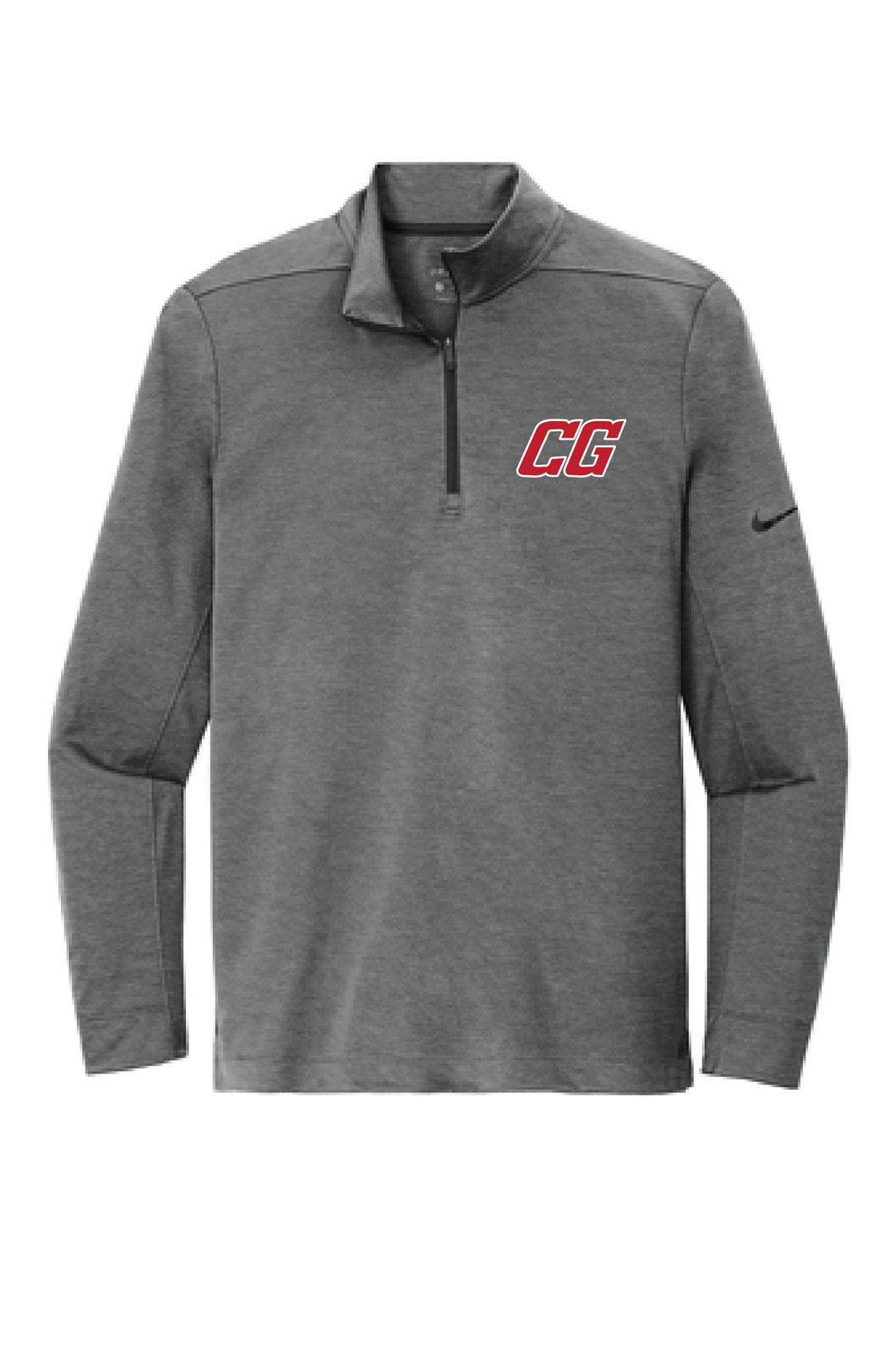 1/2-Zip Cover-Up / Black Heather / Center Grove Soccer