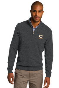 1/2-Zip Sweater / Charcoal / Cox High School Football