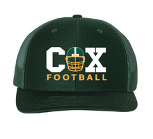 Adjustable Snapback Trucker Cap / Dark Green / Cox High School Football
