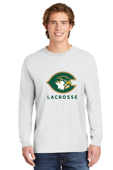 Heavyweight Ring Spun Long Sleeve Tee / White / Cox High School Lacrosse