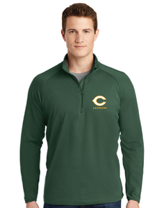 Stretch 1/2-Zip Pullover / Forest Green / Cox High School Lacrosse
