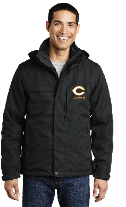 Herringbone 3-in-1 Parka / Black / Cox High School Lacrosse