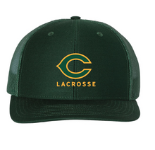 Adjustable Snapback Trucker Cap / Dark Green / Cox High School Lacrosse