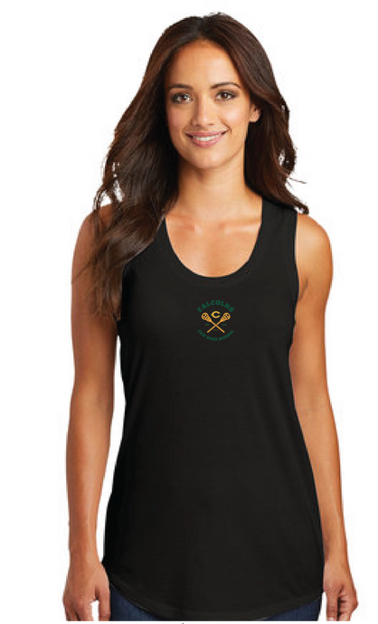 Women’s Softstyle Triblend Racerback Tank / Black / Cox High School Lacrosse