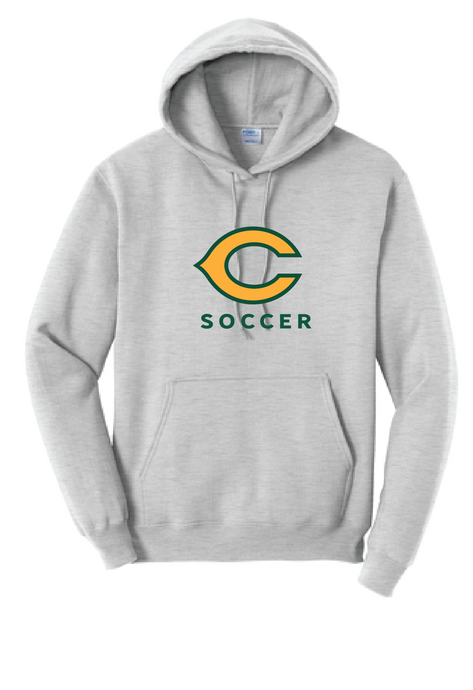 Core Fleece Pullover Hooded Sweatshirt / Ash / Cox High School Soccer