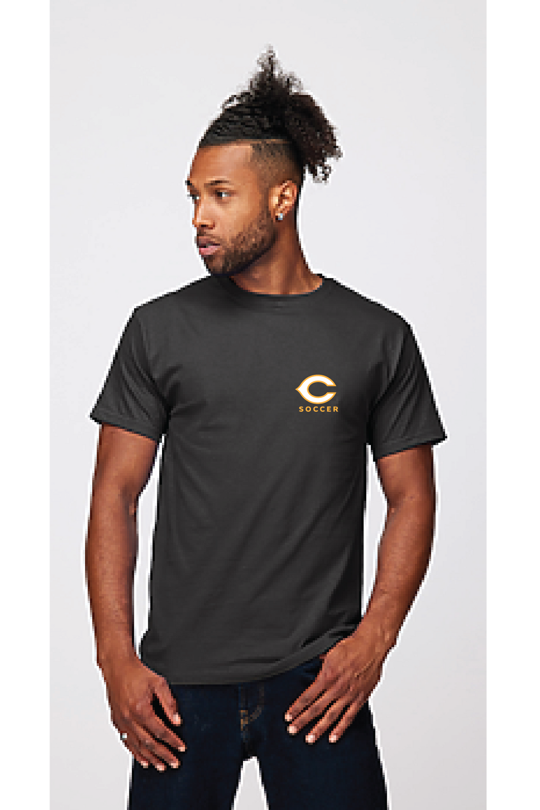 Garment Dyed Adult Tee / Pepper / Cox High School Soccer