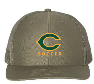 Adjustable Snapback Trucker Cap / Loden / Cox High School Soccer