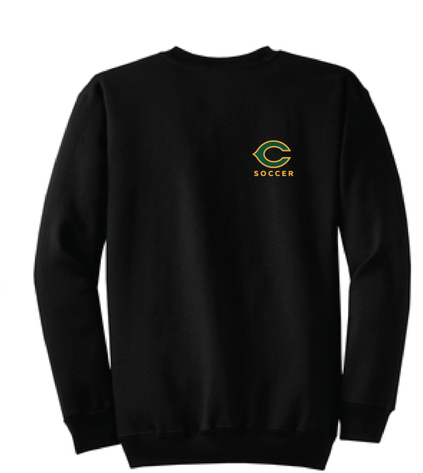 Essential Fleece Crewneck Sweatshirt / Black / Cox High School Soccer