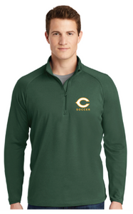 Stretch 1/2-Zip Pullover / Forest Green / Cox High School Soccer