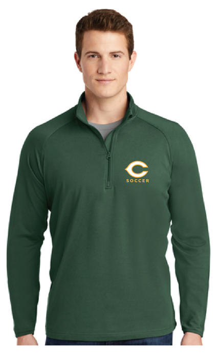 Stretch 1/2-Zip Pullover / Forest Green / Cox High School Soccer