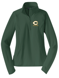 Ladies Sport-Wick Stretch 1/2-Zip Pullover / Forest Green / Cox High School Soccer