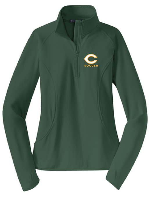 Ladies Sport-Wick Stretch 1/2-Zip Pullover / Forest Green / Cox High School Soccer