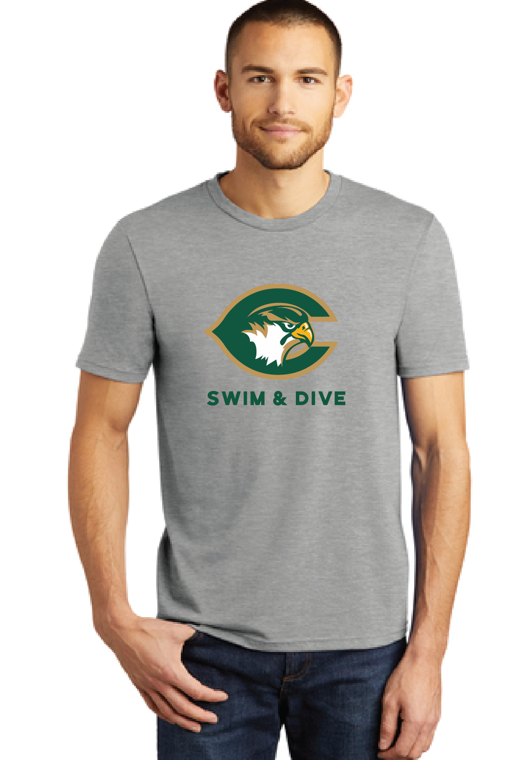 Perfect Tri Tee / Grey Frost / Cox High School Swim & Dive Team