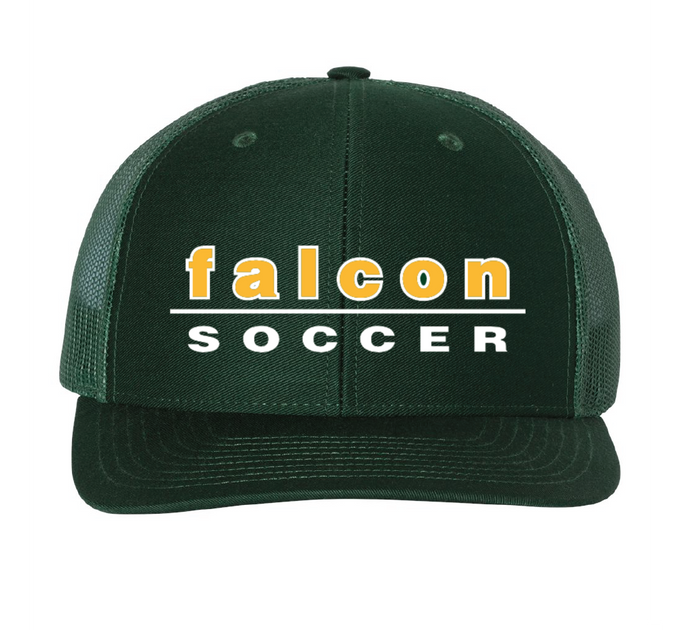 Adjustable Snapback Trucker Cap / Dark Green / Cox High School Girls Soccer