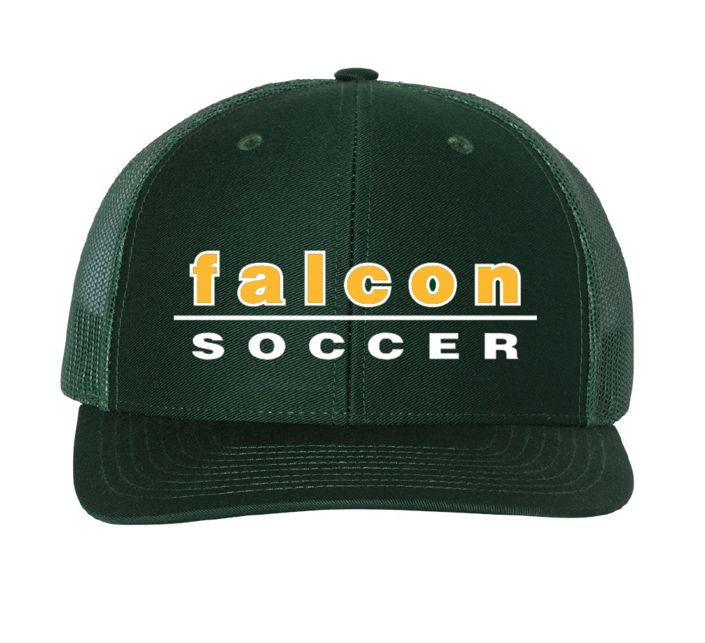 Adjustable Snapback Trucker Cap / Dark Green / Cox High School Girls Soccer