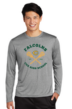 Long Sleeve Heather Contender Tee / Graphite / Cox High School Lacrosse