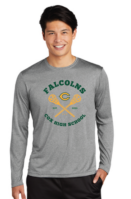 Long Sleeve Heather Contender Tee / Graphite / Cox High School Lacrosse