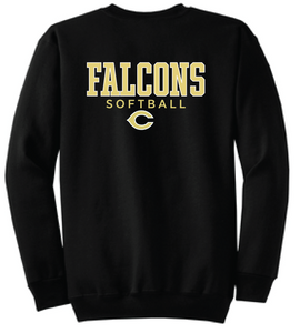 Core Fleece Crewneck Sweatshirt / Black / Cox High School Softball