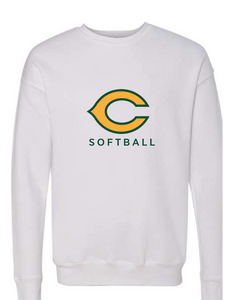 Sofspun Crewneck Sweatshirt / White / Cox High School Softball