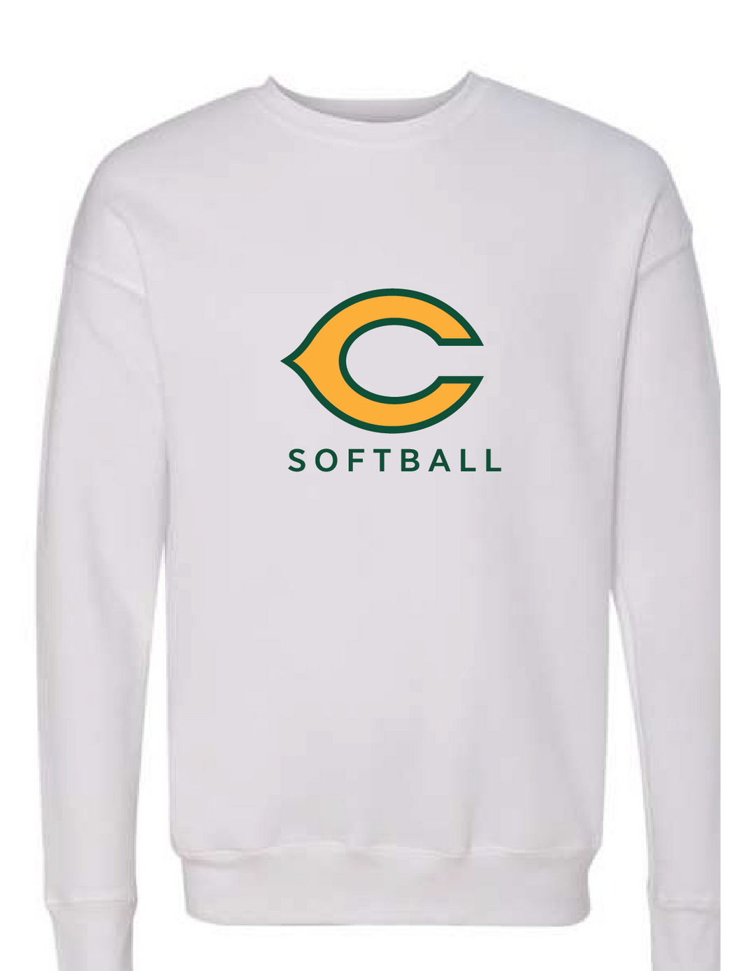 Sofspun Crewneck Sweatshirt / White / Cox High School Softball