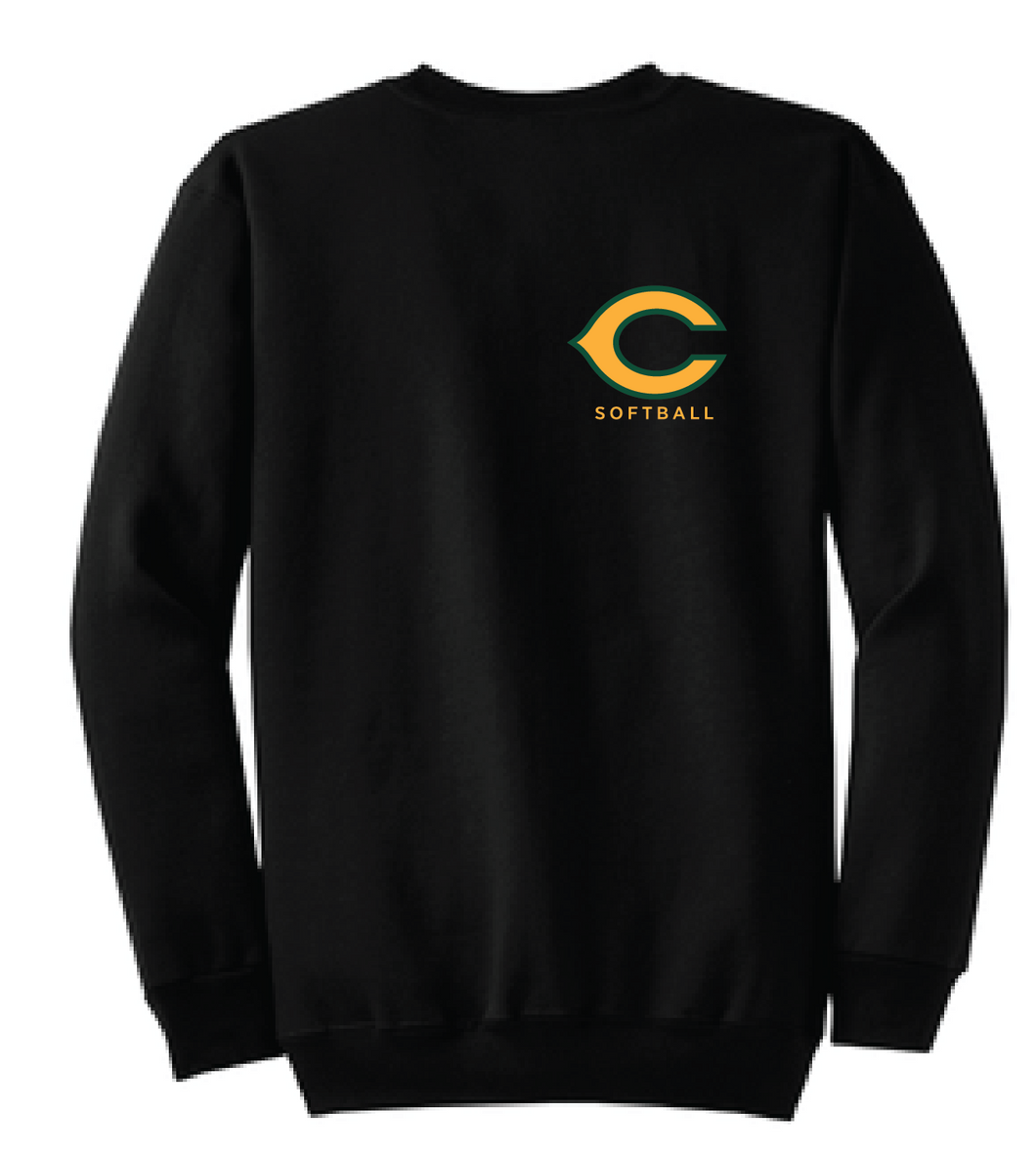 Core Fleece Crewneck Sweatshirt / Black / Cox High School Softball