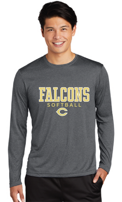 Long Sleeve Heather Contender Tee / Graphite / Cox High School Softball