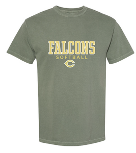 Garment-Dyed Heavyweight T-Shirt / Moss / Cox High School Softball