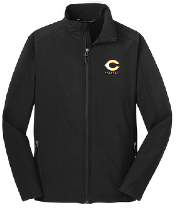 Core Soft Shell Jacket / Black / Cox High School Softball